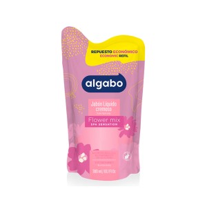 ALGABO JABON LIQUIDO DOY PACK 300ml FLOWER MIX